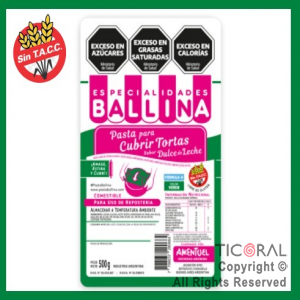 COBERTURA PARA TORTA 1/2K COLOR VERDE BALLINA x 1